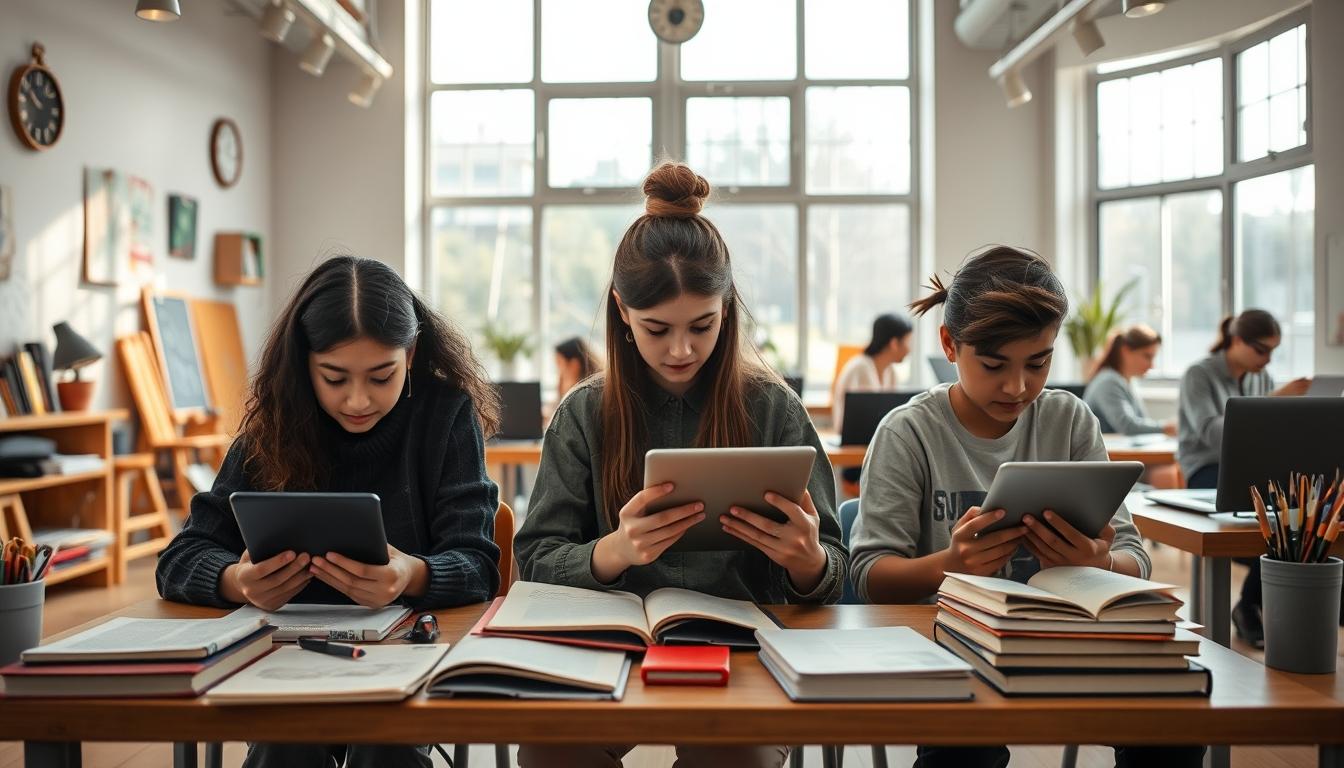 Digital learning platform with online study materials